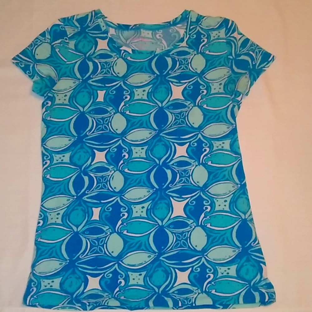 Lilly Pulitzer coastal fish tee